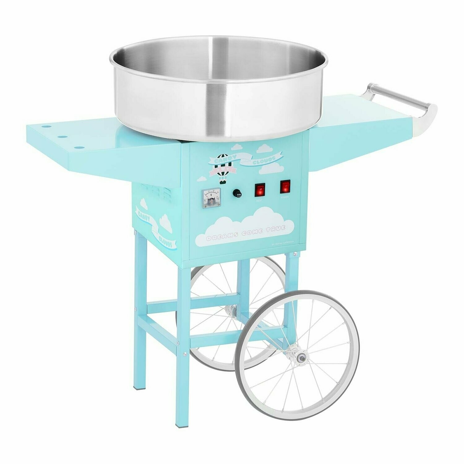 Máquina para algodão doce - 52 cm - turquesa