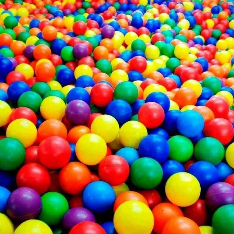 Saco 1000 bolinhas coloridas 8cm para parques infantis