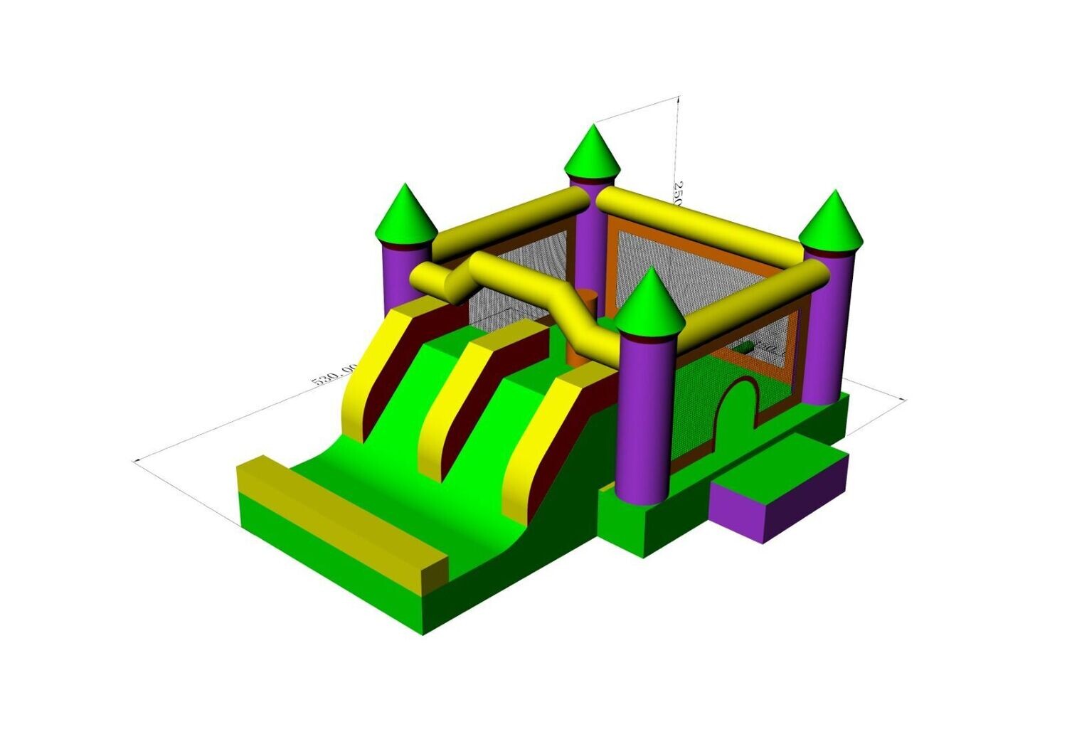 Insuflável Duplo Slide!