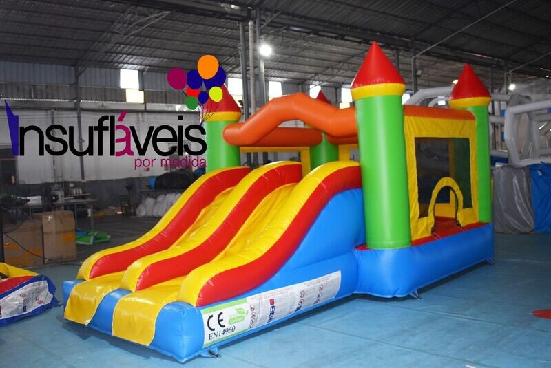 Insuflável Duplo Slide simples!