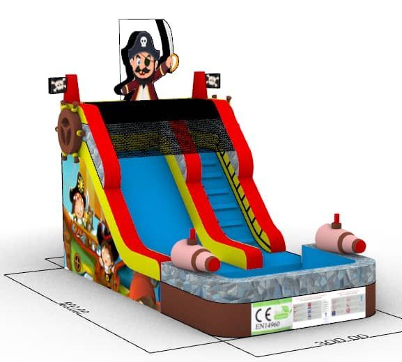 ​Insuflável Pirate Slide Splash!