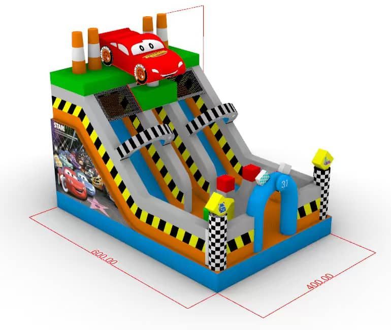 Insuflável Slide Carros