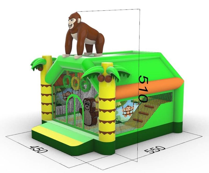 Insuflável canhão de bolas selva