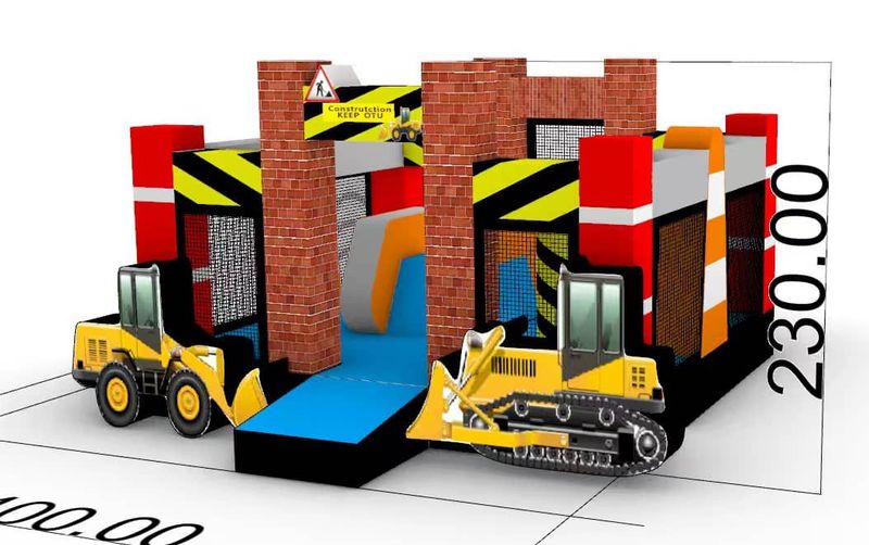 Insuflável Parque de obras