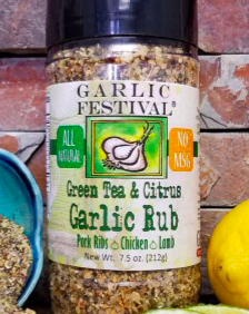 Green Tea & Citrus Garlic Rub