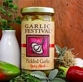 Spicy Herb Pickled Garlic 8oz