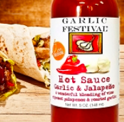 Garlic &amp; Red Jalapeno Hot Sauce 50z.