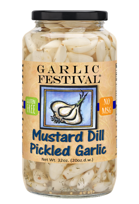 Mustard Dill Pickled Garlic Grande 32 oz.