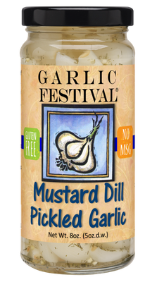 Mustard Dill Pickled Garlic 8 oz.