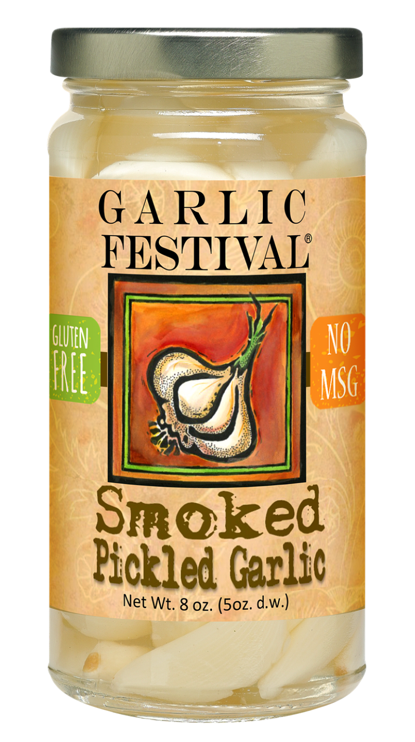 Smoked Pickled Garlic 8 oz.