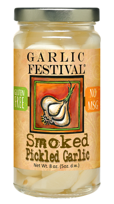 Smoked Pickled Garlic 8 oz.