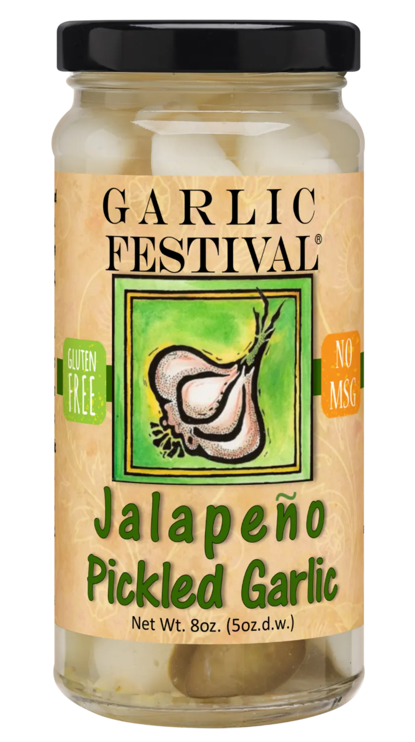Jalapeno Pickled Garlic 8 oz.