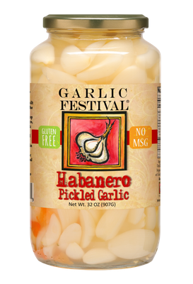 Habanero Pickled Garlic Grande 32 oz.