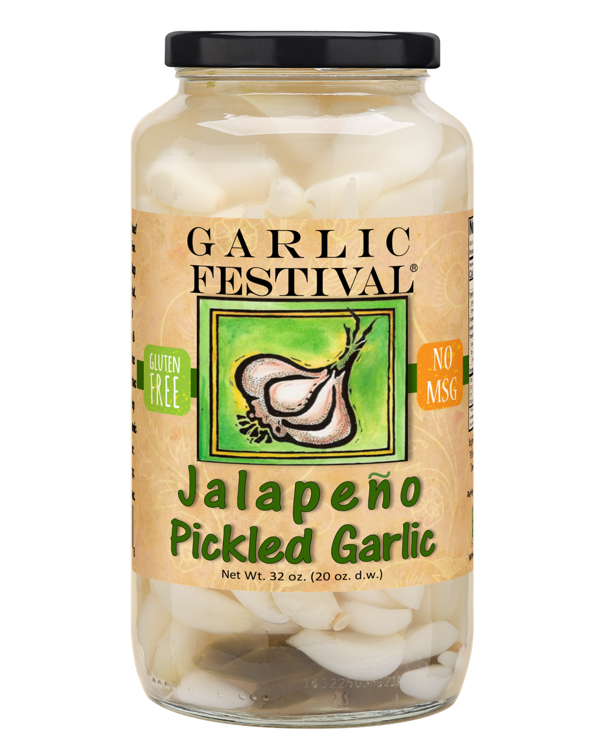Jalapeno Pickled Garlic Grande 32 oz.