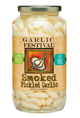 Smoked Pickled Garlic Grande 32 oz.