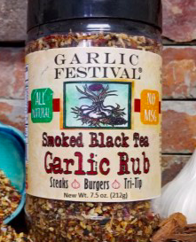 Smoked Black Tea &amp; Garlic Rub 7.5 oz.