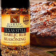 Texas Style Garlic Rub &amp; Seasoning 6.7 oz.