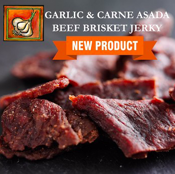Garlic Carne Asada Beef Brisket Jerky