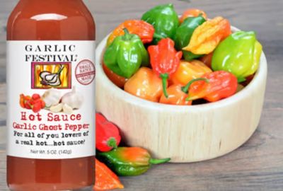 Garlic Ghost Pepper Hot Sauce