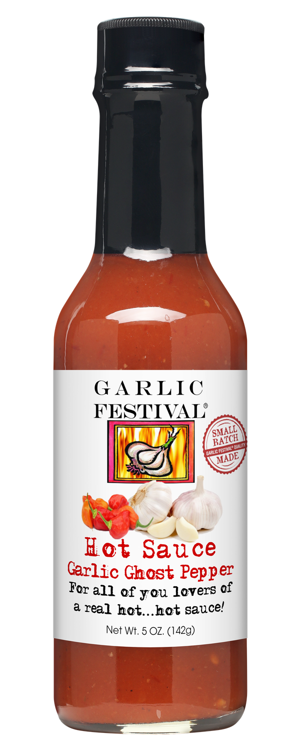 Garlic Ghost Pepper Hot Sauce