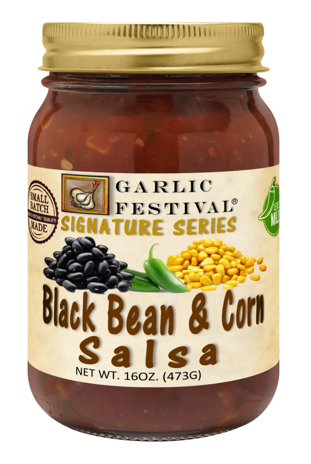 Black Bean &amp; Corn Garlic Salsa