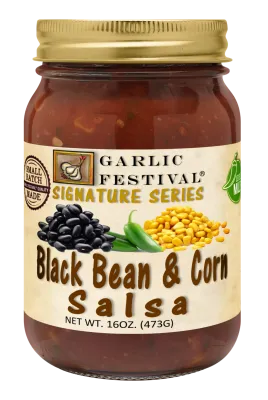 Black Bean &amp; Corn Garlic Salsa