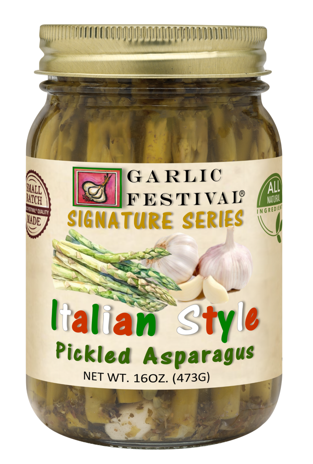 Italian Style Pickled Asparagus Spears