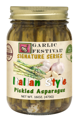 Italian Style Pickled Asparagus Spears