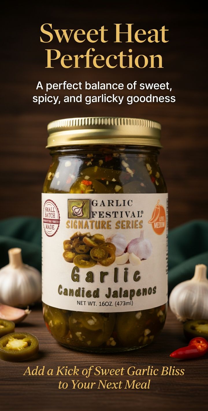 Garlic Candied Jalapenos