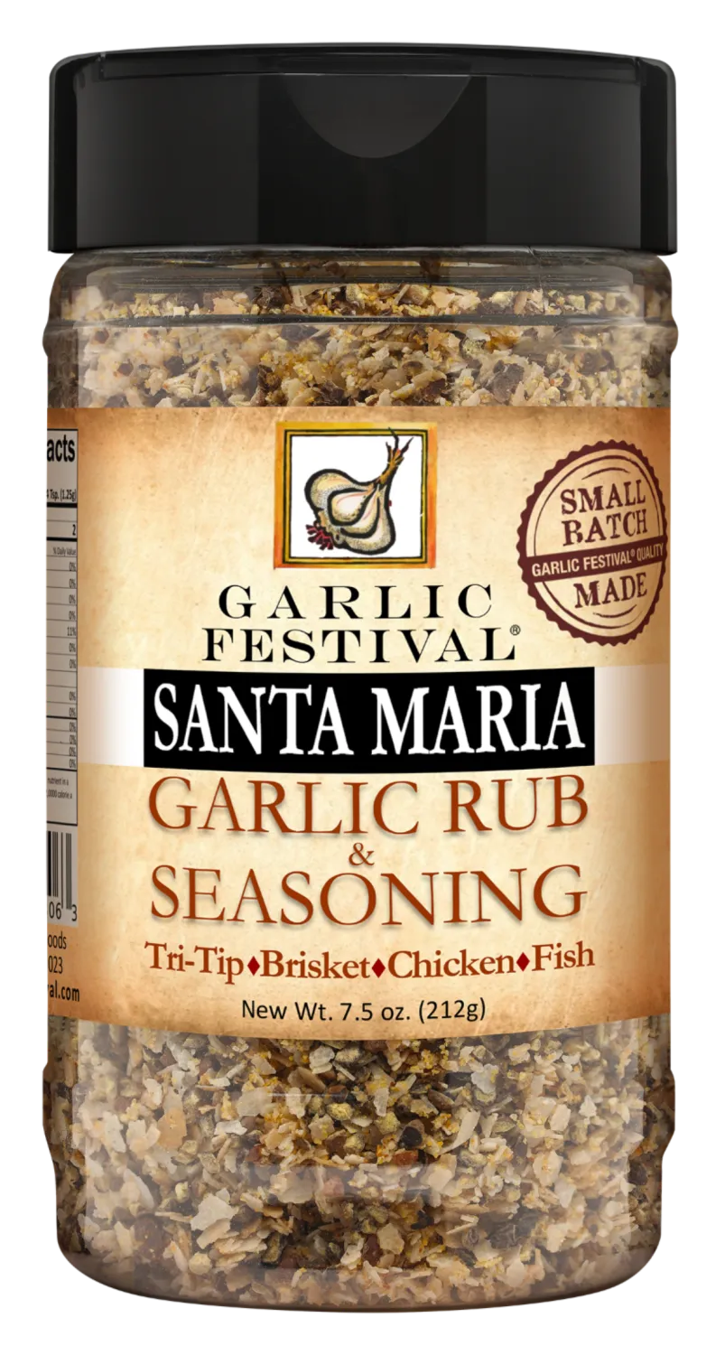 Smoked Oak Santa Maria Garlic Rub &amp; Seasoning
