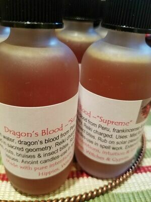 Moon Water-Dragon's Blood-Supreme -2 oz glass bottle