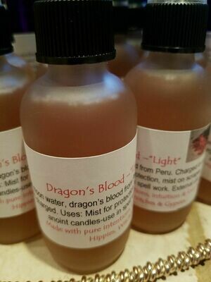 Moon Water-Dragons Blood -Light  2oz glass bottle