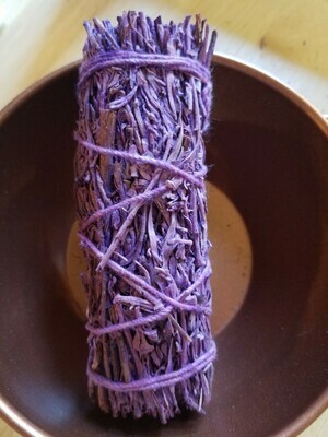 Smudge Bundle Mountain Sage & Lavender -scented-approx 4"