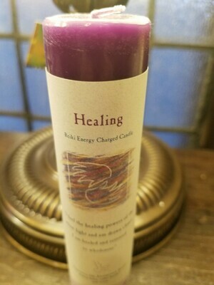 Candle Slim Pillar - Healing -Reiki Charged