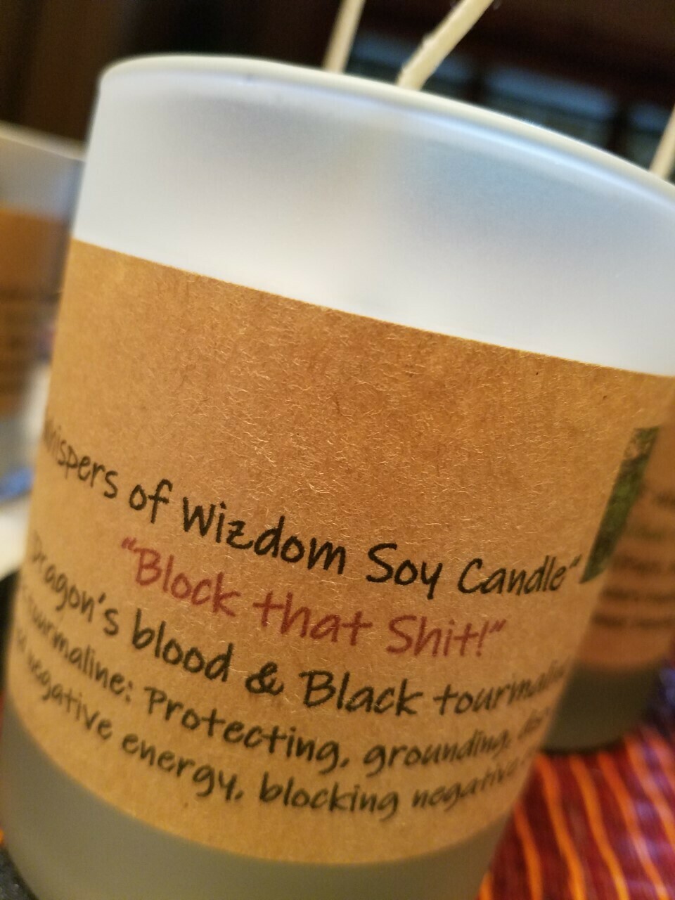 Judy's Soy Candle -Block That Shit -Dragons Blood