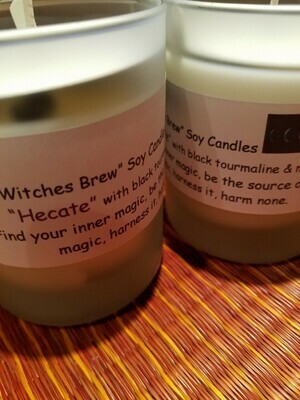 Judy's Soy Candle -Hecate- Musk & Black Tourmaline