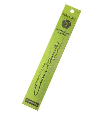 Incense Natural Maroma-Frankincense/Myrrh (10 sticks)