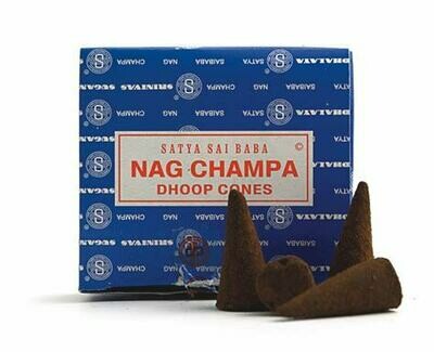 Incense Satya Nag Champa "cones". (12 pack)