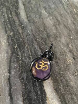 Pendant The Crown Chakra- "Tap in To Guidance"-Handmade by Goddess Janelle