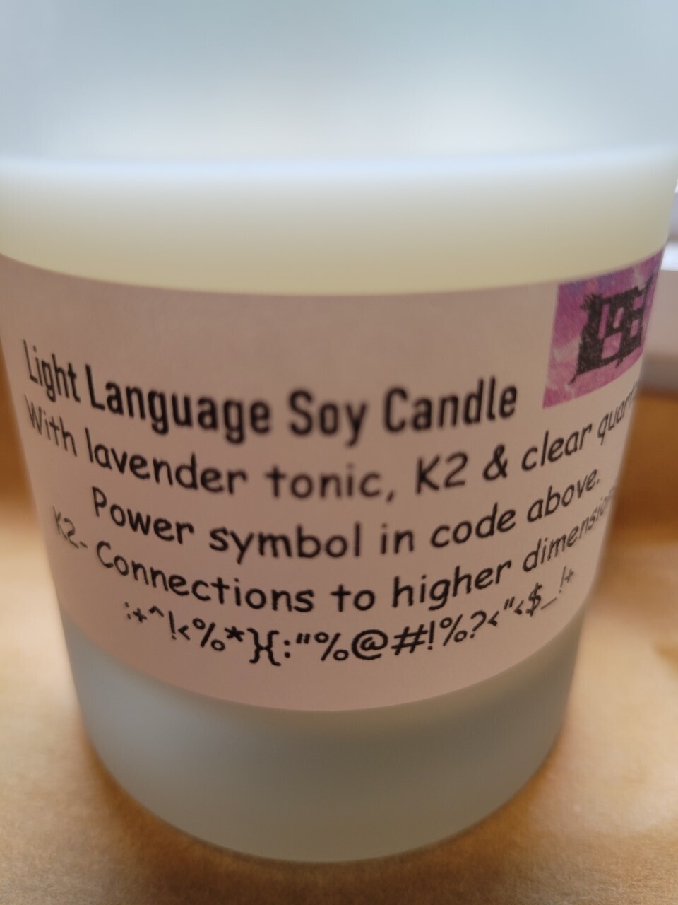Judy's Soy Candle -Light Language
