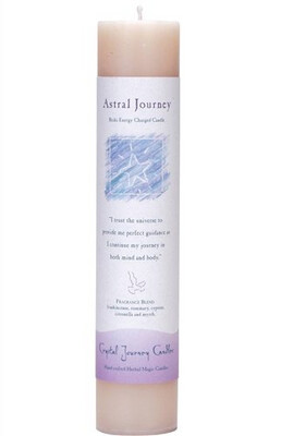 Candle Slim Pillar - Astral Journey -Reiki Charged