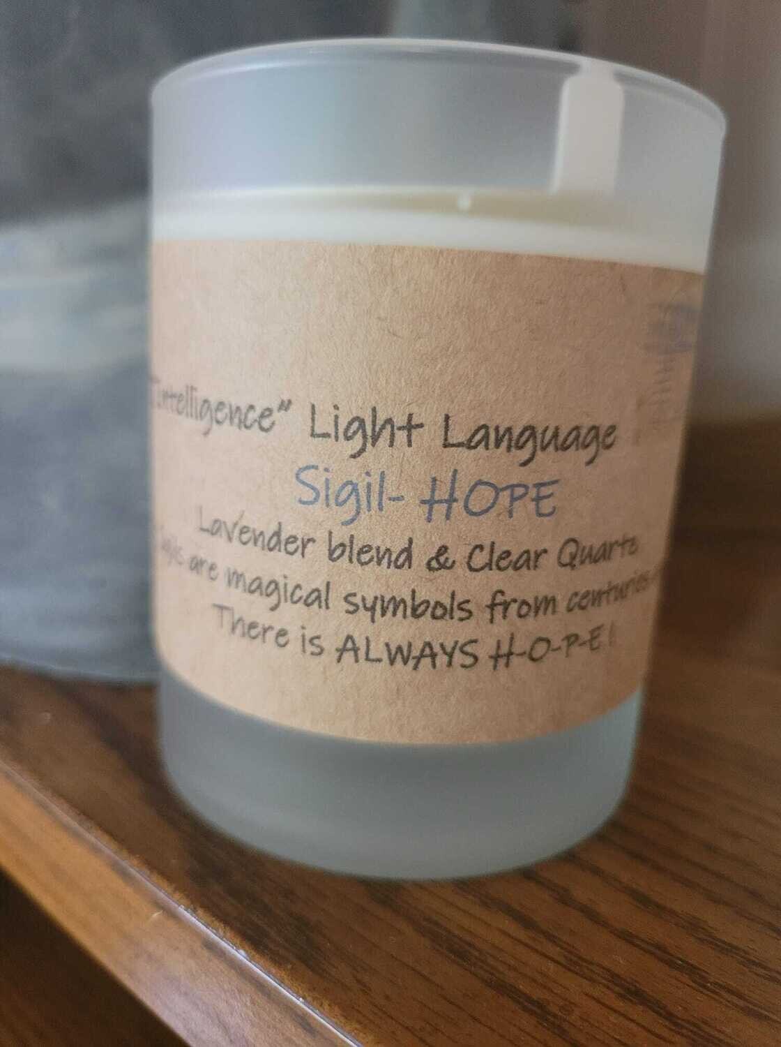 Judy's Soy Candle -"SIGIL - Hope "