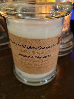 Judy's Soy Candle -Golden Ray of Healing- Amber