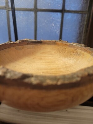 Wooden Bowl -India 6" dia. - Great for Smudge bundles (& crystals)