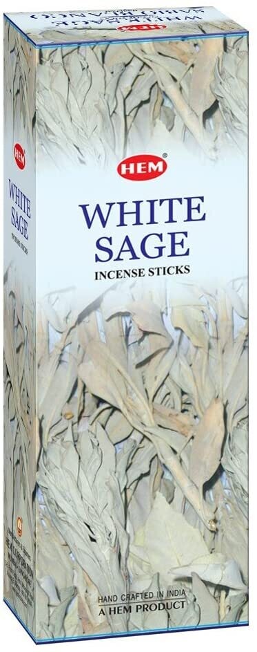 Incense Hem (6 packages) of White Sage (120 stick total )