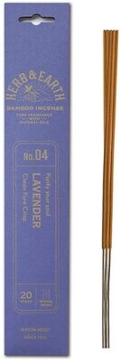 Incense Herb & Earth (Less Smoke) Lavender  (20 stick packet)