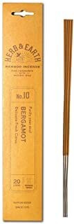 Incense Herb & Earth (Less Smoke) Bergamot  (20 stick packet)
