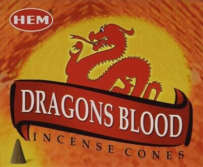 Incense Cones HEM Dragons Blood  (10 pack)