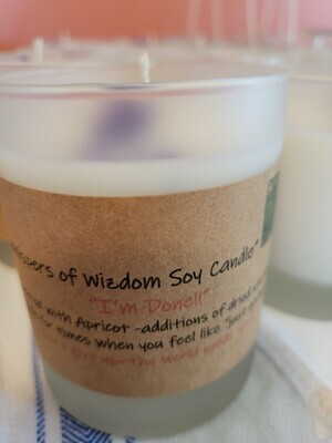 Judy's Soy Candle -I'm Done!!  (Apricot)