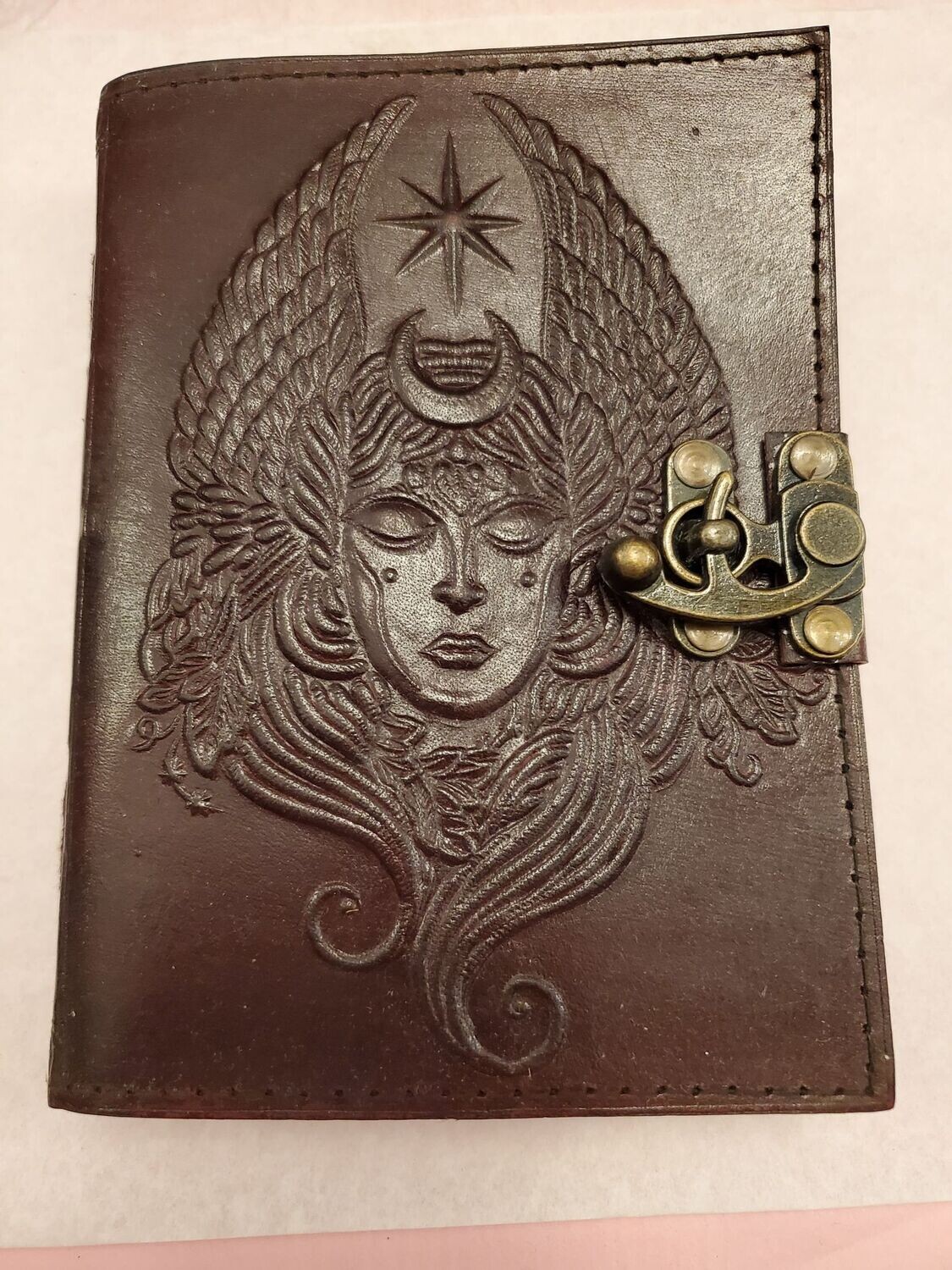 Journal Leather (India) Goddess / latch  5x7
